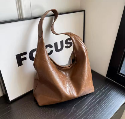 Faux Leather Tote Bag