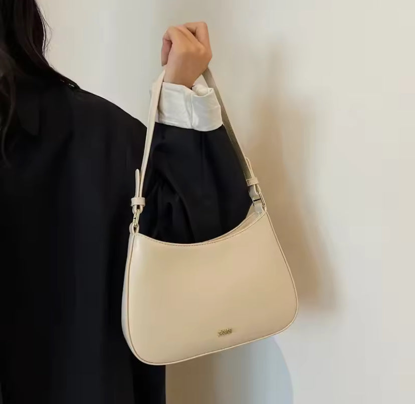 Faux Leather Shoulder Bag