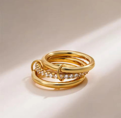 Diamanté Stack Rings