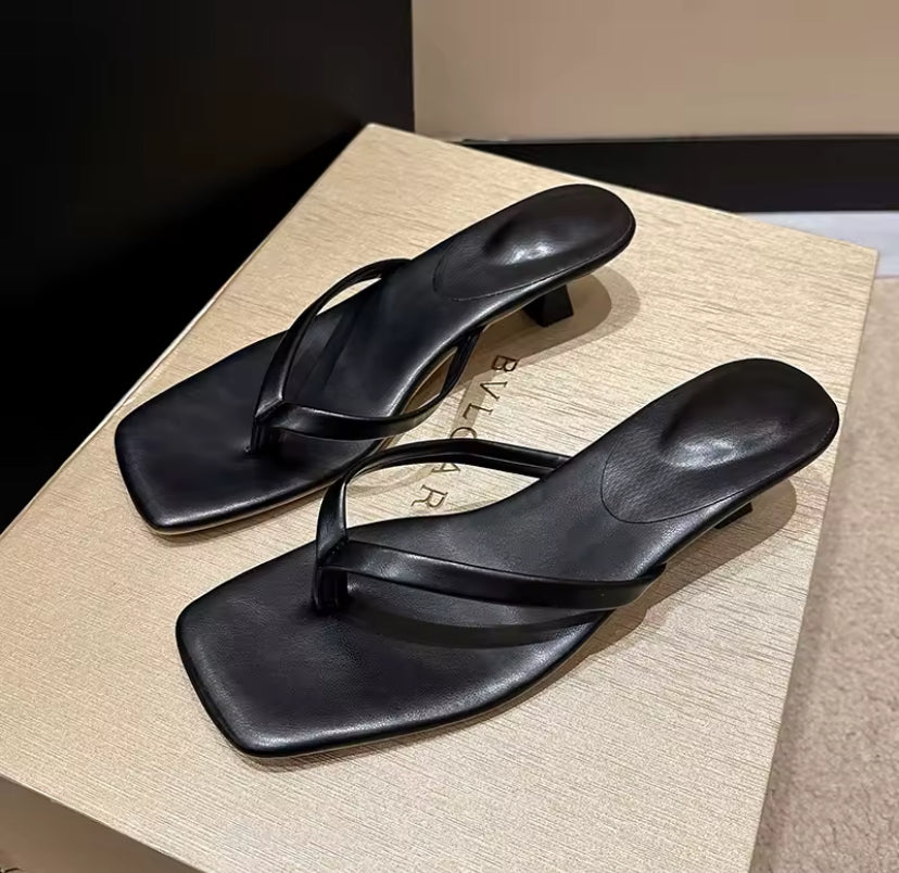 Flip Flop Kitten Heels