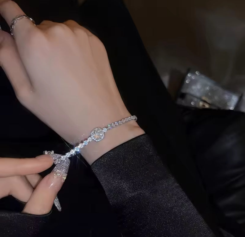 Sparkly Rhinestone Tennis Bracelet