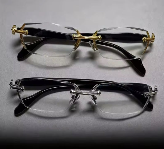Frameless Gothic Blue Light Glasses