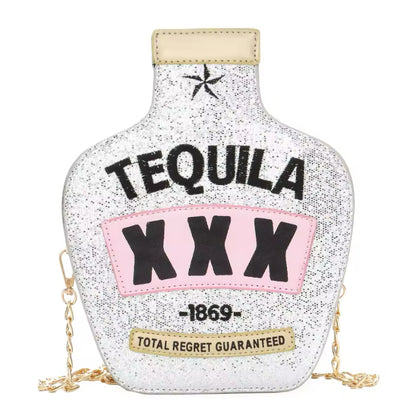 Tequila Style Chain Strap Cross Body Bag