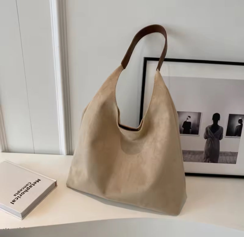 Suede Tote Bag