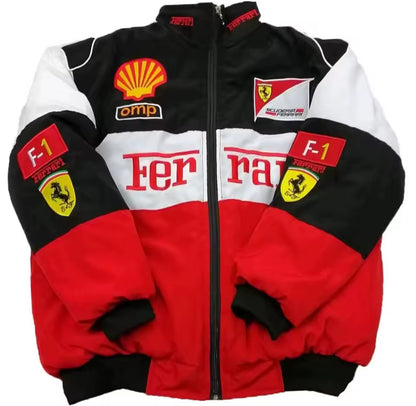 Ferrari Embroidered Bomber Jacket