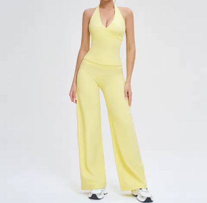 Halter Loose Fit Yoga Gym Set