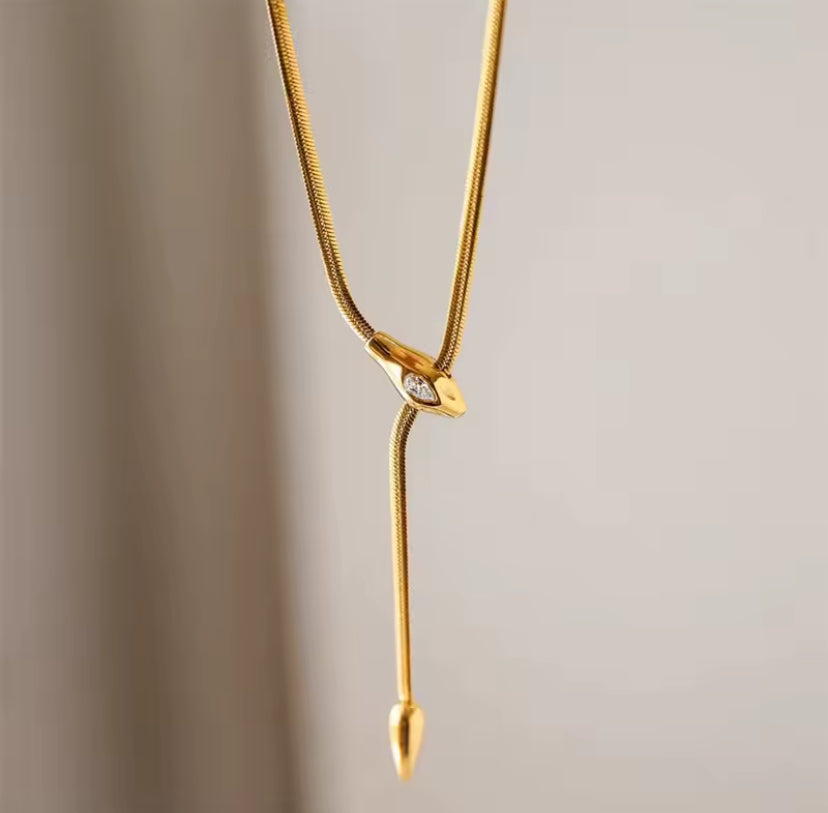Snake Dangle Necklace
