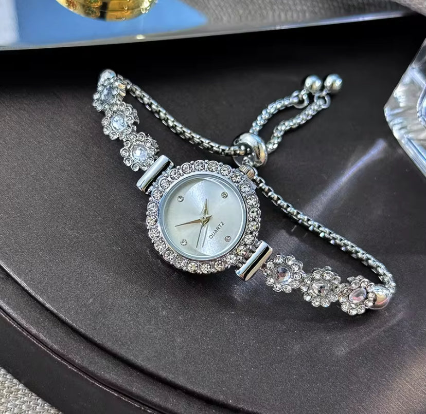 Tennis Bracelet Crystal Watch