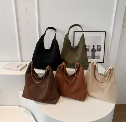 Suede Tote Bag