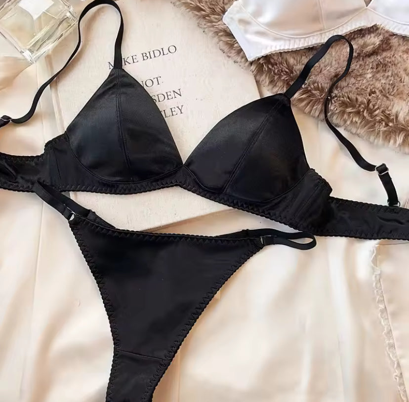 Satin Padded Underwear Set