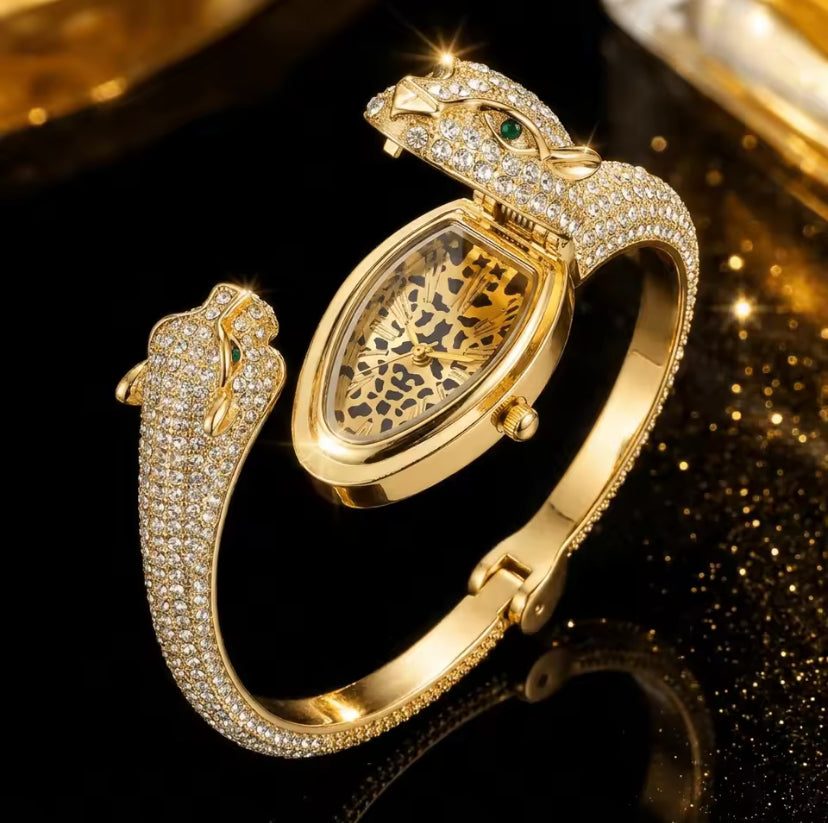 Leopard Bangle Watch