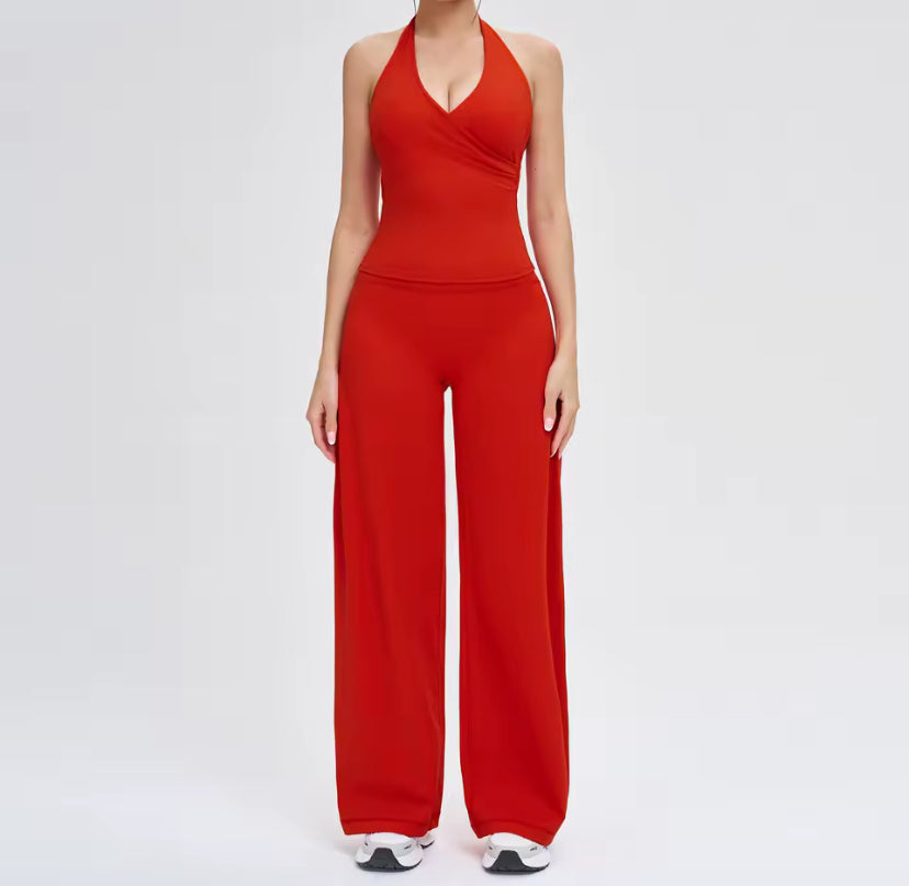 Halter Loose Fit Yoga Gym Set