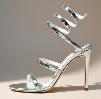 Wrap Around Strap Heels