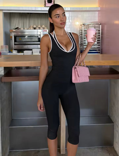 Double-Look Capri Gym Set