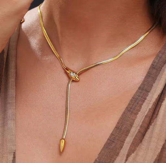 Snake Dangle Necklace