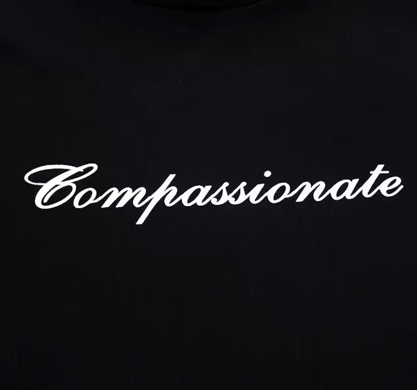 Compassionate Print Fitted Top