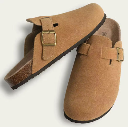 Slip On Suede Cork Clogs