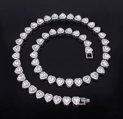 Crystal Heart Jewellery Set