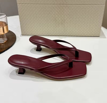 Flip Flop Kitten Heels