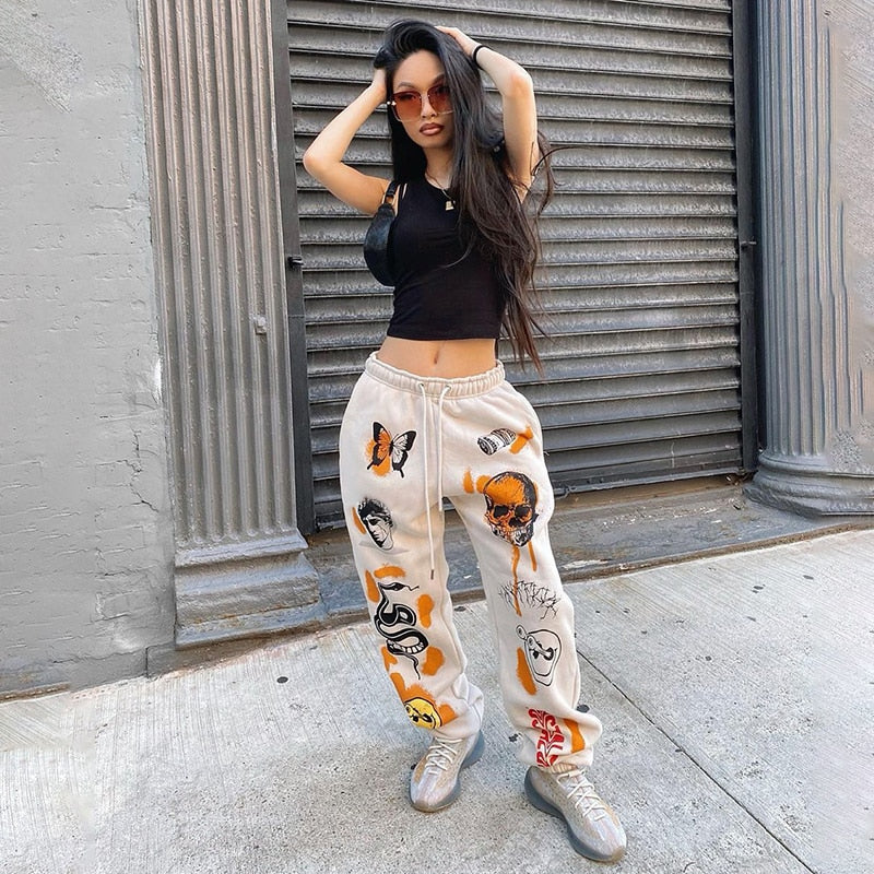 Women s Unisex Cartoon Print Joggers